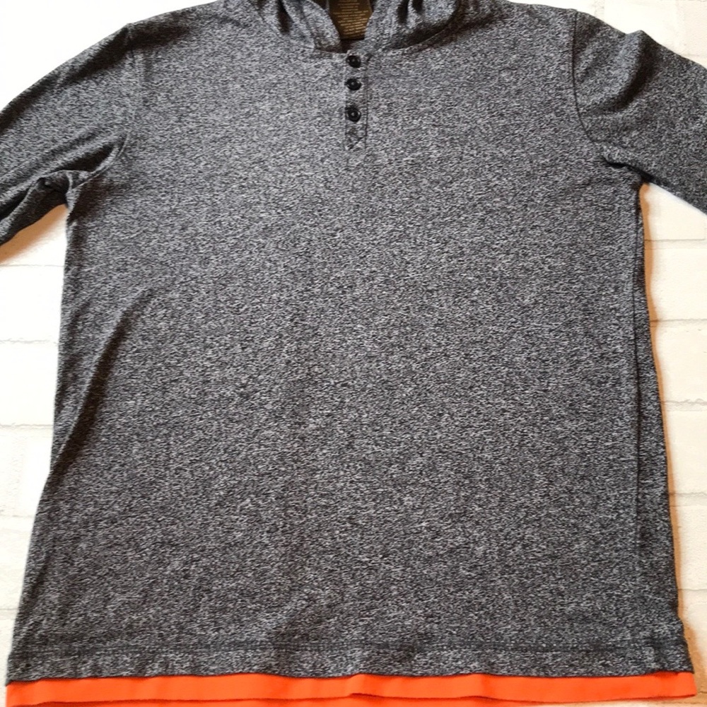 Buzz Cuts gray with orange hoodie ( L )